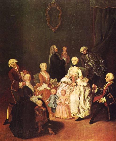 LONGHI, Pietro Patrician Family wg Spain oil painting art